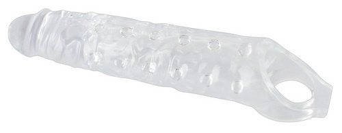 Crystal Skin Penis Sleeve with balls ring