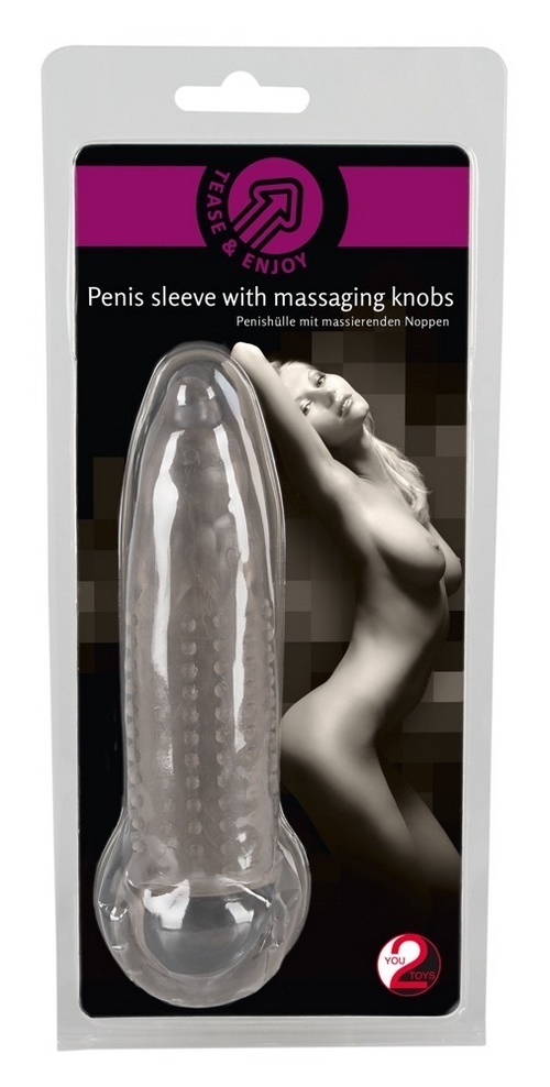 Penis Sleeve With Massaging Knobs
