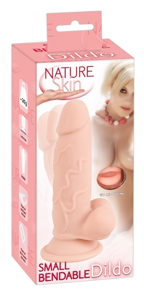 Nature Skin taipuisa dildo small, 17/4