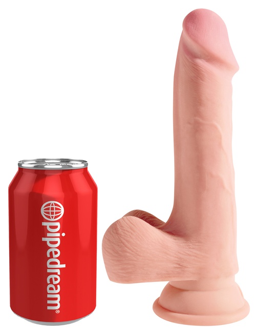 King Cock Plus Triple Density Cock 7.5” with balls, 19/4,5