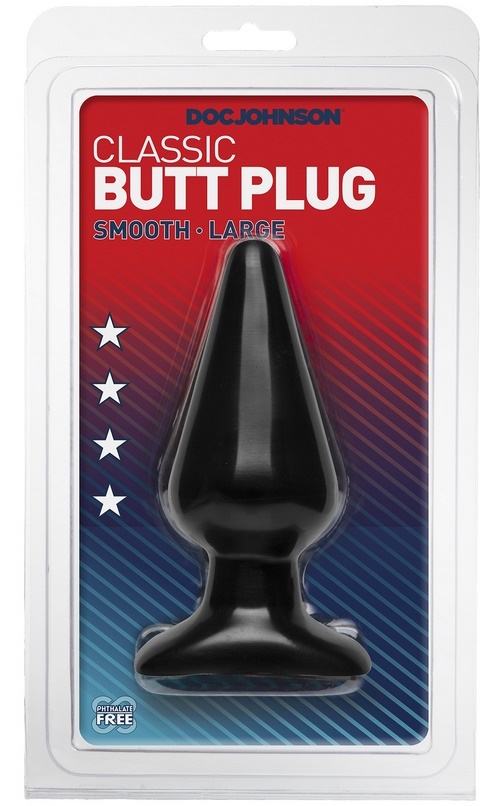 Butt plug iso, musta