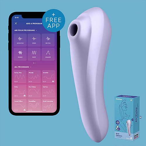 Satisfyer Dual Pleasure, vaalea violetti