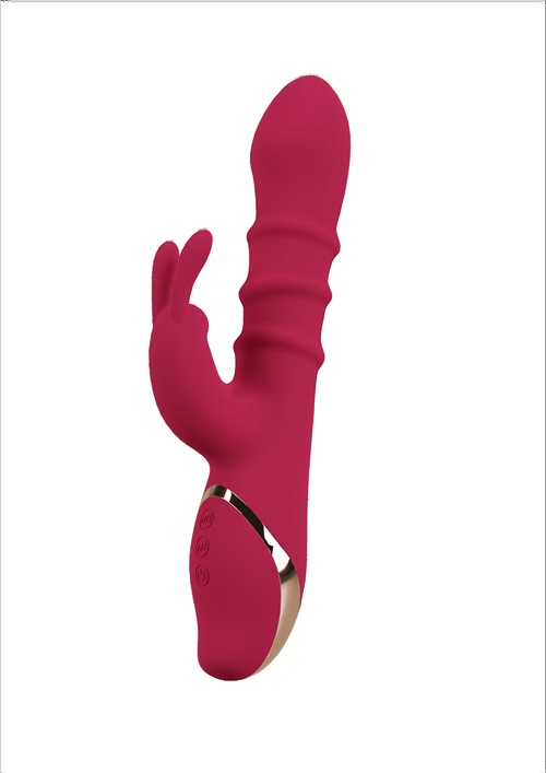 Rabbit Vibrator with 3 Moving Rings