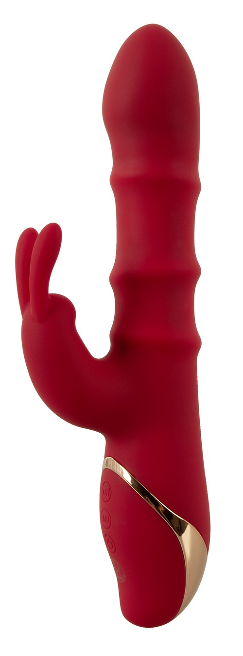 Rabbit Vibrator with 3 Moving Rings