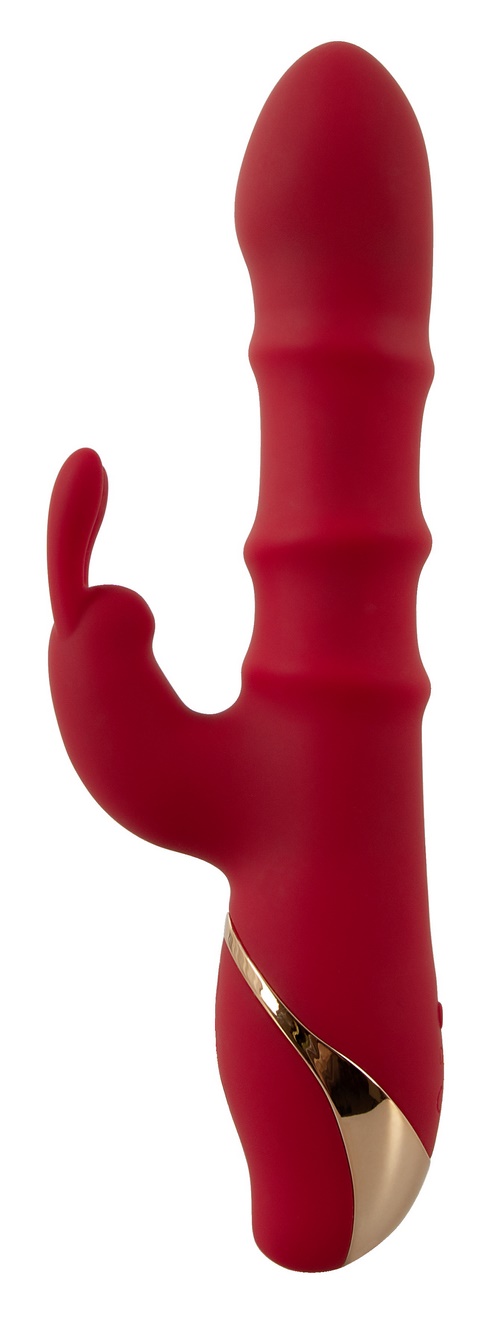 Rabbit Vibrator with 3 Moving Rings