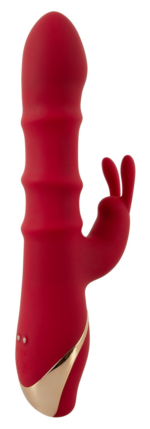 Rabbit Vibrator with 3 Moving Rings