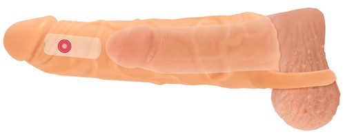 2-in-1 Extension & Masturbator kauko-ohjattava