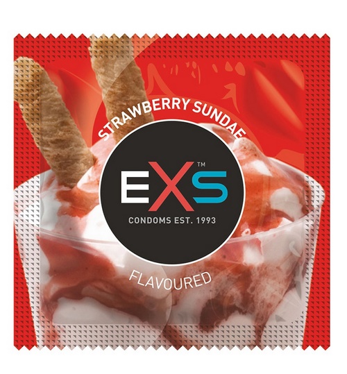 EXS Strawberry Sundae -makukondomi