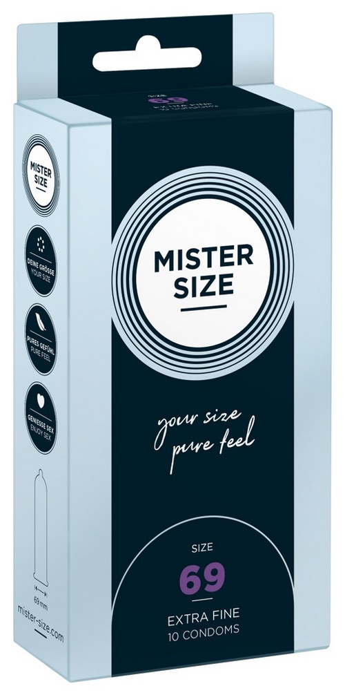 Mister Size -kondomi 69 mm, 10 kpl
