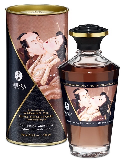 Shunga Warming Oil, intoxicating choco, 100 ml