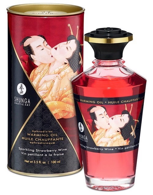 Shunga Warming Oil, sparkling wine, 100 ml