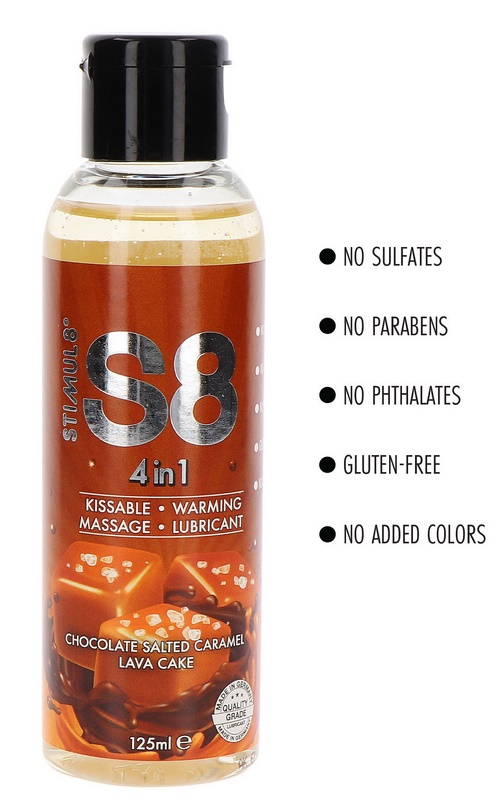 S8 4-in-1 Dessert Lube, 125 ml, suolainen kinuski - suklaa