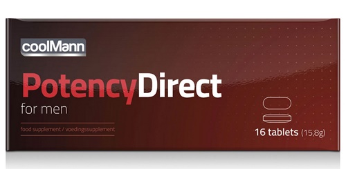 CoolMann Potency Direct erection tabs, 16 kpl