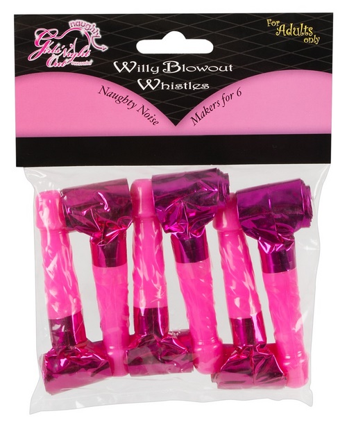 Willy Blowout Whistles, 6 kpl