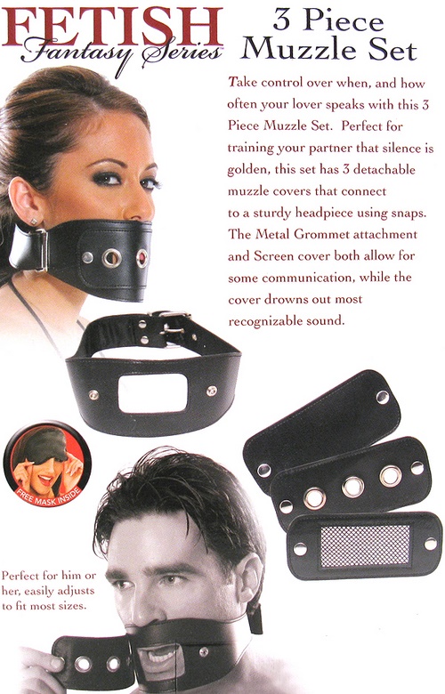 Fetish Fantasy 3 Piece Muzzle Set