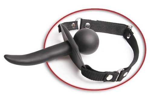 Ball Gag with Dong - suuharness pallolla & dildolla
