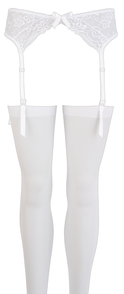 White Bride valkoiset sukkanauhaliivit ja sukat