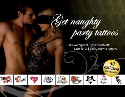 Get Naughty Party Tattoos