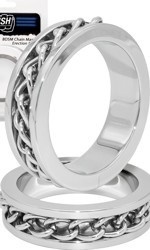 Push Steel - BDSM Chain Master Erection Ring, 40 mm