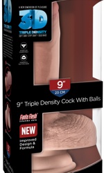 King Cock Plus Triple Density Cock 9” with balls, 23/5