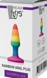 Rainbow Anal Plug, mini