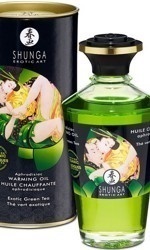 Shunga Warming Oil, exotic green tea, 100 ml