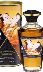 Shunga Warming Oil, caramel kisses, 100 ml