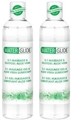 Waterglide 2-in-1 hieronta- ja liukuvoide Aloe Vera, 300 ml