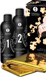 Shunga Erotic Massage Gel Mix & Slide, 2 x 250 ml