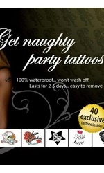 Get Naughty Party Tattoos